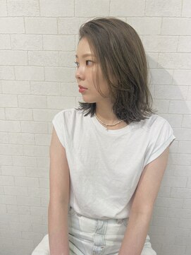 ニコ ヘアデザイン(nico hair design) 透明感カラー×外ハネロブ
