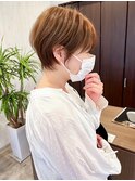 脱白髪染めショート