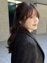 ローネス(LONESS)&nbsp;流れる顔まわりとココアブラウンカラー【表参道/青山】