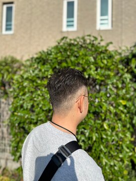 ラクヘアー 上福岡店 20代30代40代ナチュラルショート爽やかツーブロックメンズカット