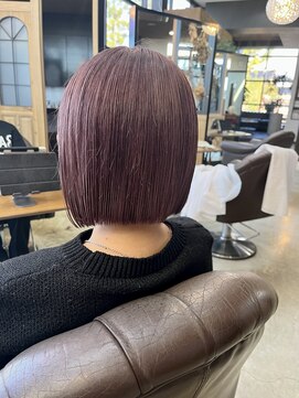 アールトゥーヘアー(art To Hair) 切りっぱなしボブ/ピンクラベンダー/バイオレット