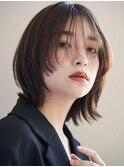 イメチェンヘアスタイル ハッシュカット フルバング 似合わせ