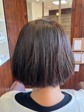 ナオス(NAOS) 髪質改善カラー(白髪染め)/40代50代/ショート/髪質改善