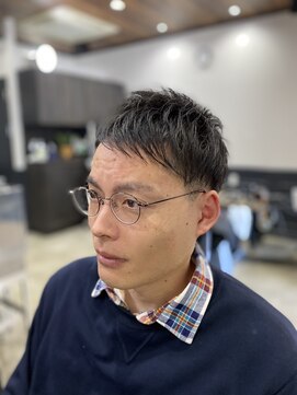 コパークヘアー(COPARK HAIR) フォワード ツーブロック フロント右から左に流す短めスタイル