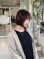 アクアオモテサンドウ(ACQUA omotesando) ◇ぱつっとボブ×ボルドー/タッセルボブ/髪質改善