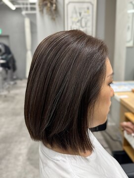 アヴァンス 京橋店(AVANCE) ストレートでも映えるボブにハイライト/髪質改善【大阪/京橋】