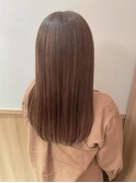 縮毛矯正ロング♪酸性ストレート髪質改善ココアベージュ