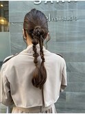編みおろしアレンジ