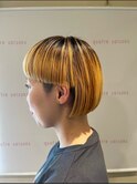 個性的マッシュウルフ×バレイヤージュ