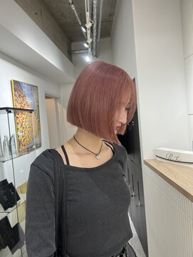 ペレ 渋谷(PELE) ホワイトグレージュ/デジタルパーマ/チェリーブラウン/渋谷