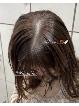 ヴァネッサ VANESSA ミルクブラウンマロンベージュ透明感カラー水素トリートメント