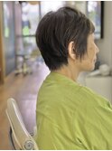 大人ショートボブ＋オーガニックカラー＋水素トリートメント