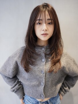 ニコ トウキョウ 渋谷(nico TOKYO) ロングレイヤー顔周りレイヤーハッシュカット透明感カラー