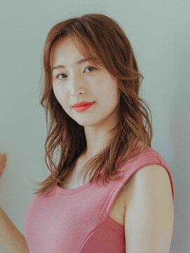 リュープリエ 笹塚(Lieu plie) 顔周りレイヤースタイル/華やかブラウン