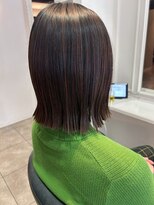 ドクターズサロン レラパール&nbsp;肩上ボブ/切りっぱなしミディ/ダークブラウン/つや髪ストレート