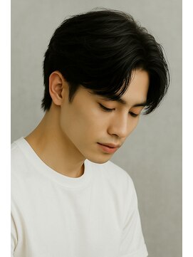 アグ ヘアー アクト 姫路駅前おみぞ筋店(Agu hair act) ブルーブラック 韓国ヘア フェザーパーマ 4