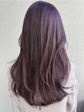 ロワンバイアルティナ 横須賀中央店(Rowan by artina) ミディアムレイヤー/ピンクパープル/ネイビー