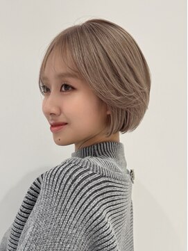 ◎小顔毛流れショートボブ