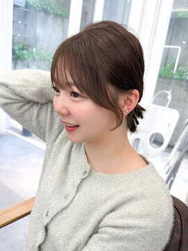 プラチナ(PLATINA) 顔周りカット小顔レイヤーカット後れ毛前髪シースルーバング