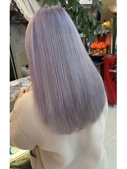 桃の木 ヘアー(桃の木 hair)の写真/ケアブリーチで憧れの透明感☆お客様に合わせた色やデザインの組み合わせで、本当に似合ったカラーをお届け