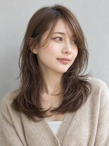 トリニティ(trinity)&nbsp;シアーバングレイヤーカット　ブラウン【豊見城】