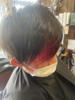 オーバーキャプテンネイキッド(OVER CAPTAIN NAKED) ピンクセクションカラー マッシュレイヤー