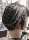 前下がりショートボブ風ミニボブ 2021/7/10[横浜/横浜駅]