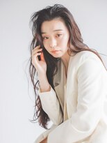 ネリー 銀座(NERIE) 似合わせカット大人かわいいフリンジウェーブロング[銀座]