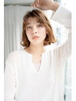 マグノリア オモテサンドウ(MAGNOLiA Omotesando) 柔らかエアウェーブで大人かわいいフェザーバングフレアボブ