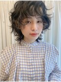 マッシュウルフの無造作パーマ・・・HINATA