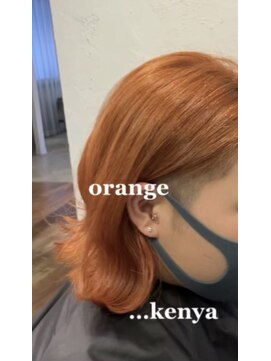 ソーエン バイ ヘッドライト 熊本店(soen by HEADLIGHT) 秋カラー×オレンジベージュ×外ハネボブ