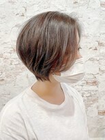 ルーファス 恵比寿 渋谷(Ruufus)&nbsp;40代白髪ぼかしハイライトハンサムショート【Ruufus恵比寿渋谷】