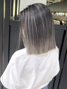 アルバム 池袋(ALBUM) バレイヤージュグレージュ_グレージュカラー_ba403741