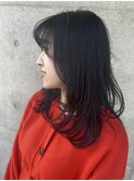 大人可愛い/韓国風バング/レイヤースタイル