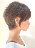 30代40代大人女性/前髪ありショートボブ/ショートヘア/髪質改善