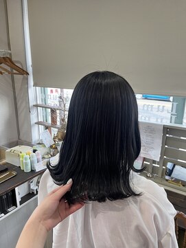 ルーモ(Lumo) ブリーチ1回/ダブルカラー/ブルーブラック