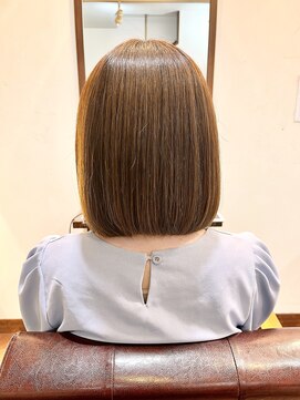 ヘアー グリーン(hair green) 20代30代40代ナチュラルボブ長め【髪質改善/百合ヶ丘】