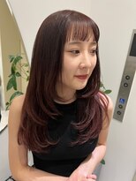 ジーナ 熊本(Zina) [Zina熊本]髪質改善フェイスレイヤー/ぱっつん前髪/チョコレート