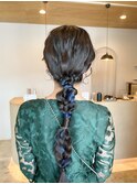 *ヘアセット/編み下ろし/パーティヘア