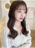 10代20代30代ミルクティーベージュダブルカラーブリーチ新潟万代