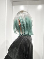 ノブレス(NOBLESSE)&nbsp;ライムグリーン/グラデーションカラー/外ハネボブ