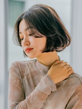 ベンジー 中目黒店(benji) 大人可愛い韓国風カーテンバングボブ 20代30代40代 2