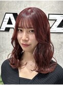 ブリーチなしでできるレッドカラーケアカラートリートメント