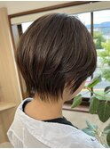 ショート×白髪ぼかしカラー