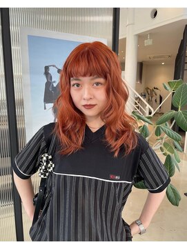 ブランコトレス 鏡島(BLANCO tres) 外国人風オレンジブラウン