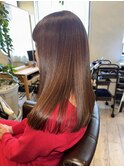 【ベージュブラウン】サラ艶/ロングヘアー/30代～50代/髪質改善