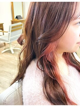 ナチュラル 南越谷店(Natural) ♪インナーカラーピンク