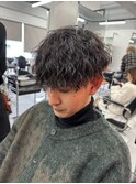 ツイストスパイラルパーマツイストパーマメンズパーマ眉毛