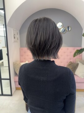 サンド 大阪梅田(sand) 似合わせカット韓国ボブくびレイヤーメルティカラー大阪