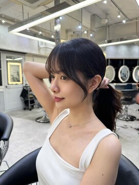 ロンドガーネット 池袋(Lond garnet) 髪質改善縮毛矯正レイヤーカット顔周り前髪韓国ミニウルフ/池袋